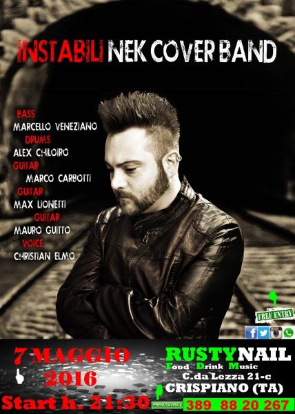 INSTABILI NEK COVER BAND "Prima di parlare live 2016"