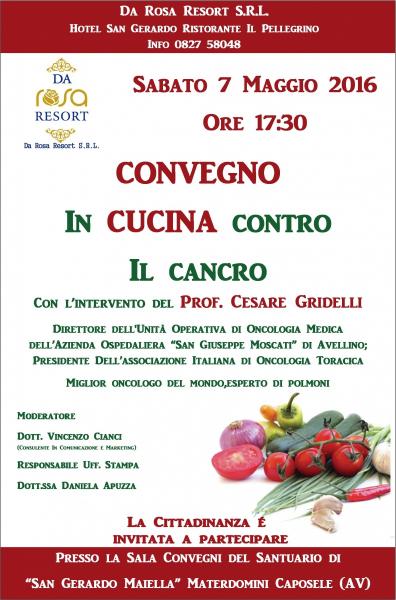 Cesare Gridelli: "In cucina contro il cancro"