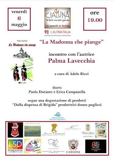 “La Madonna che piange”, presentazione del libro del Capitano dei carabinieri Palma Lavecchia