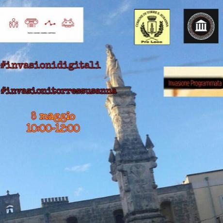 Invasione digitale al centro storico di Torre Santa Susanna