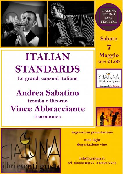 ITALIAN STANDARDS con Andrea Sabatino (tromba e flicorno) e Vince Abbracciante (fisarmonica)