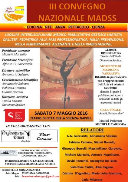 III edizione Madss - Medicina Arte Danza Spettacolo Scienza