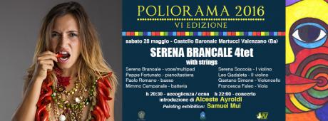 per POLIORAMA 2016 IV ed. SERENA BRANCALE 4tet with strings - painting exhibition SAMUEL MUI