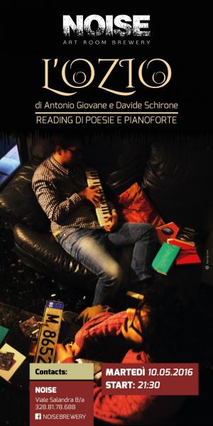 NOISE presenta: L'OZIO  Reading di poesie accompagnato da pianoforte