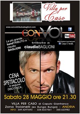 Cena Spettacolo Con Tributo a Claudio Baglioni