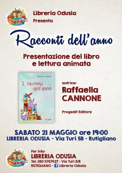 Odusia: 21 Maggio, Lettura Animata Gratuita con Raffaella Cannone