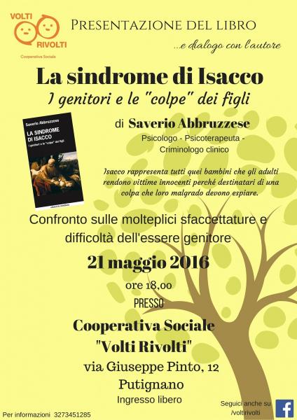 Presentazione del libro "La sindrome di Isacco" di Saverio Abbruzzese
