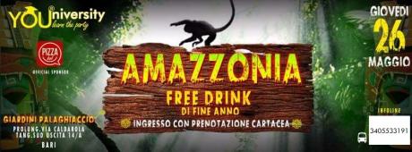 YOUniversity - AMAZZONIA - FREE DRINK di Fine Anno!