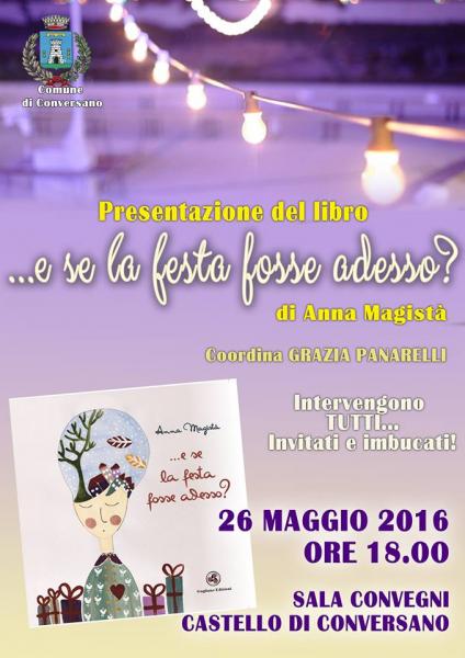 Presentazione del Libro "...e se la Festa Fosse Adesso? " di Anna Magistà