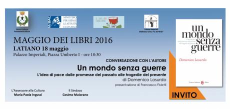 Un mondo senza guerre - Il Maggio dei libri 2016