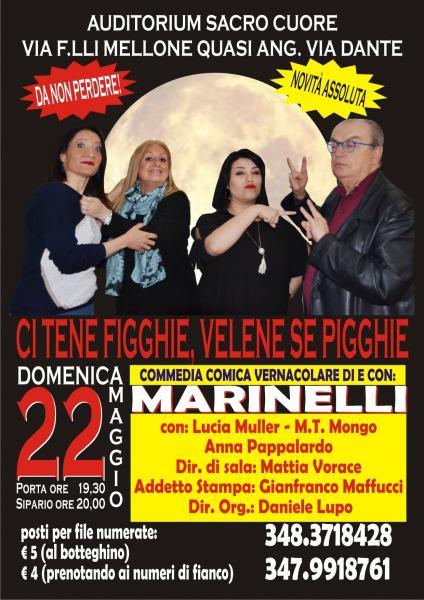 Ciccio Marinelli torna in scena con una commedia imperdibile