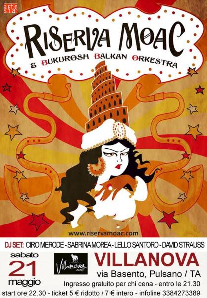 Riserva Moac & Bukurosh Balkan Orkestra + Double Zone Dj Set