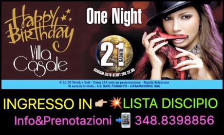 Buon compleanno Villa Casale - Ingresso Solo in Lista Discipio