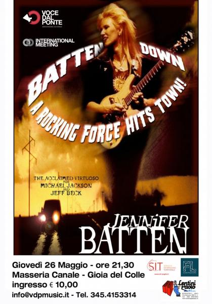 Jennifer Batten in live Solo Show