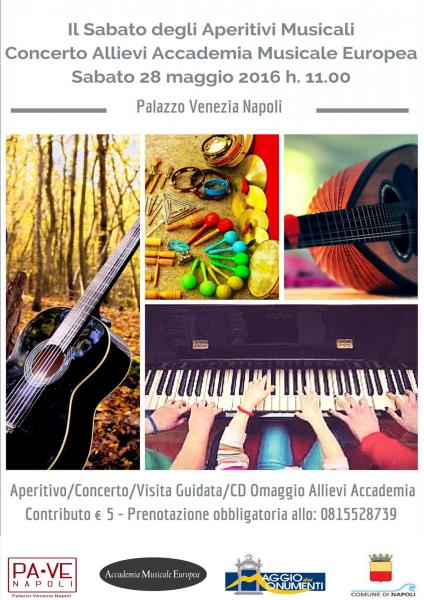 Il sabato degli aperitivi musicali a Palazzo Venezia Napoli