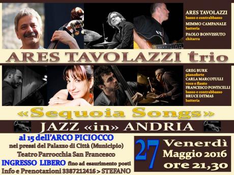 Ares Tavolazzi Trio & “Sequoia Songs”