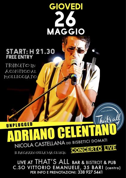 Omaggio ad Adriano Celentano in unplugged