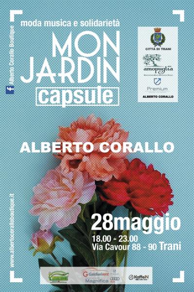 MON JARDIN CAPSULE, pomeriggio di Moda, Musica e Solidarietà, Stephan Janson e Alberto Corallo per Amopuglia onlus sez. di Trani