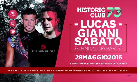 Sab 28 Maggio - CLUB 73 TARANTO present DOUBLE NIGHT