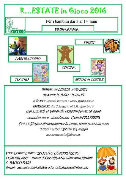 R... Estate in Gioco Noi... 2016