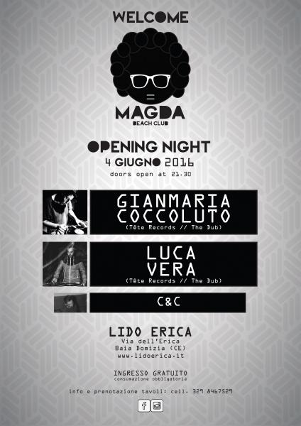 WELCOME MAGDA // OPENING NIGHT  with GIANMARIA COCCOLUTO & LUCA VERA