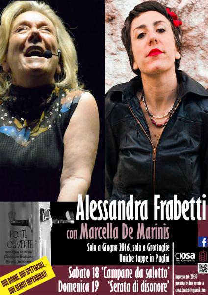 Gran Finale di Porte Ouverte! Alessandra Frabetti e Marcella de Marinis