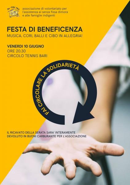 Festa di beneficenza al Circolo Tennis di Bari in favore  dall’Associazione di volontariato InConTra