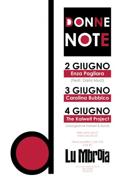 Donne Note - Enza Pagliara (Feat. Dario Muci), Carolina Bubbico, The Kulweit Project