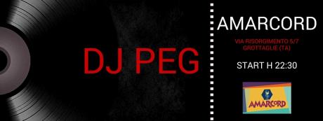 Sabato 4 giugno DJ PEG da Amarcord di Francesco Petrosino - Grottaglie (TA)