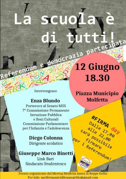 La Scuola è di Tutti! Referendum e democrazia partecipata