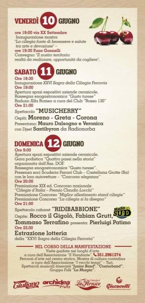26à Sagra della Ciliegia "FERROVIA" di Turi (Ba)