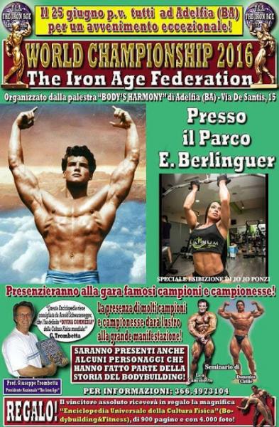 WORLD CHAMPIONSHIP 2016: The Iron Age Federation - Adelfia (BA)