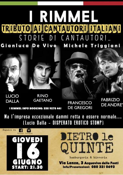 I Rimmel: Tributo ai cantautori italiani