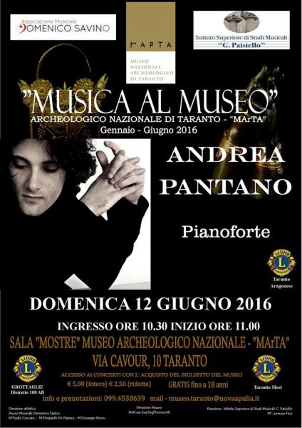 Concerto - Aperitivo al Marta - Recital Pianistico di Andrea Pantano