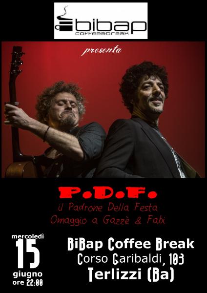 P.D.F. Omaggio a Gazzè&Fabi al BiBap Coffee Break