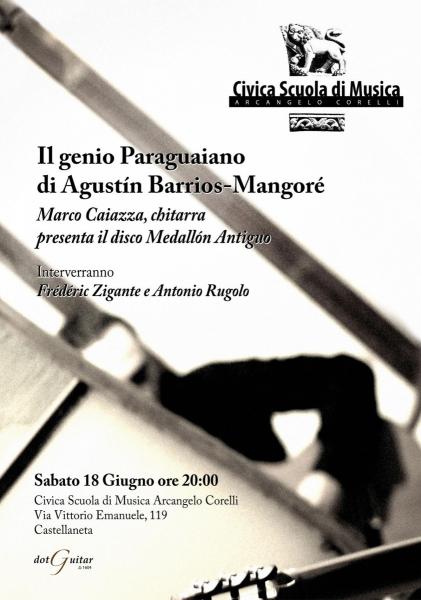 Concerto - Conferenza; Marco Caiazza presenta il cd Medallon Antiguo