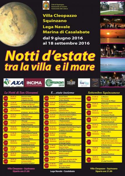 Notti d'estate tra la villa e il mare