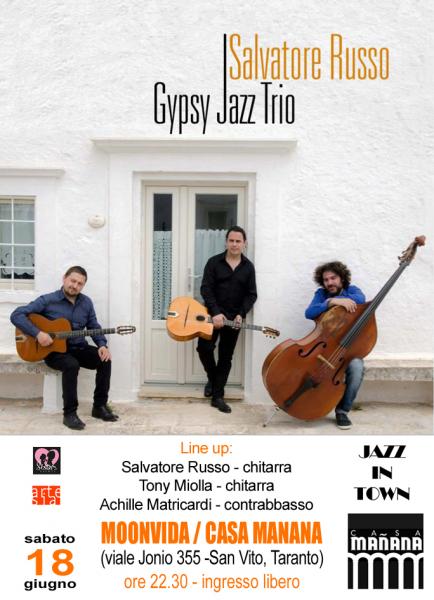Jazz in Town con Salvatore Russo Gypsy Jazz Trio in concerto