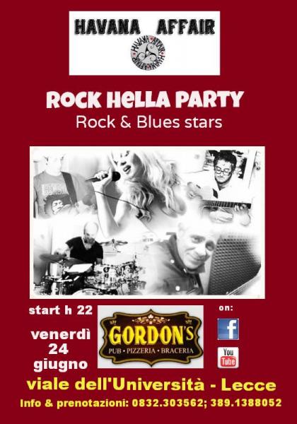 "Rock Hella Party", la rock band salentina Havana Affair in concerto venerdì 24 al Gordon's Pub di Lecce
