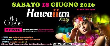 Sabato 18/06 Hawaiian Party @ Villa Casale / Ingresso in Lista Discipio
