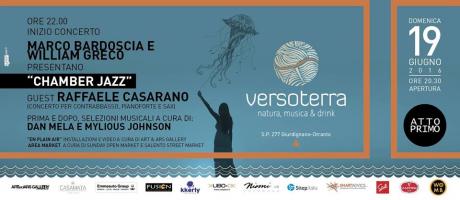 Concerto Chamber Jazz di Marco Bardoscia e William Greco_Versoterra inaugura a Giurdignano_19 giugno ore 22