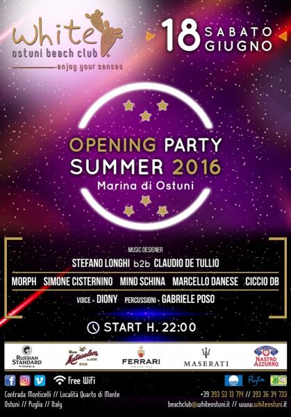 Opening Summer Party 2016 White Ostuni Beach Club