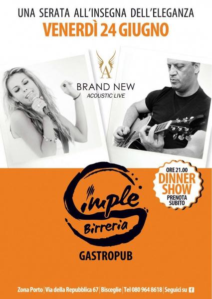 "BRAND NEW ACOUSTIC" live at SIMPLE birreria Gastropub - Bisceglie