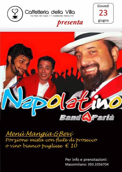 Il Giovedì live: Napolatino band alla Caffetteria della Villa
