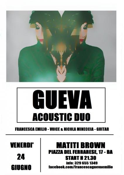 Francesca Emilio in arte Gueva e Nicola Mineccia live al Matiti Brown