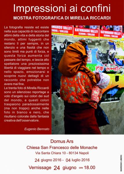 IMPRESSIONI AI CONFINI Mostra fotografica di Mirella Riccardi