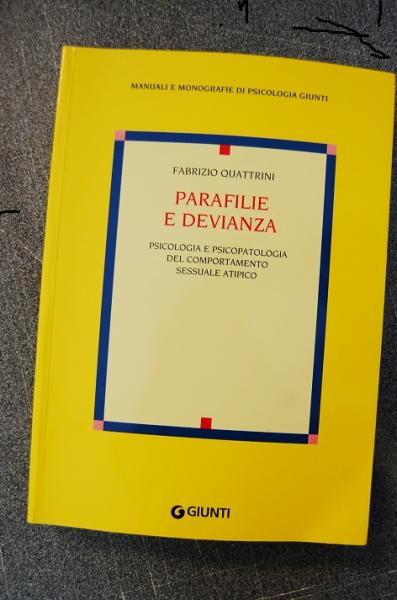 Presentazione del libro " PARAFILIE E DEVIANZA" di Fabrizio Quattrini