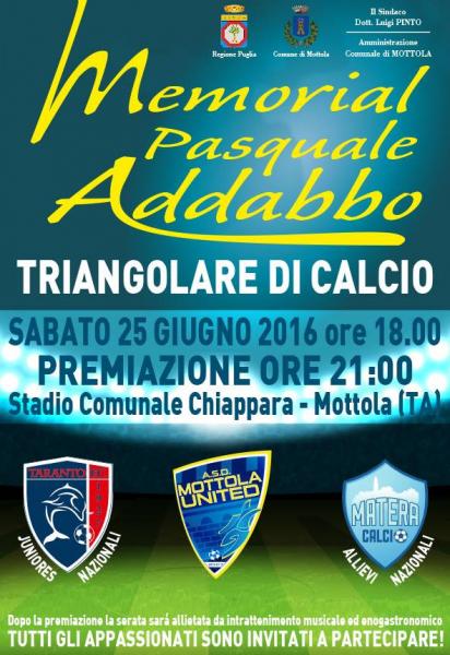 MOTTOLA (TA). Un Memorial per ricordare Pasquale Addabbo, il medico, l’uomo di cultura