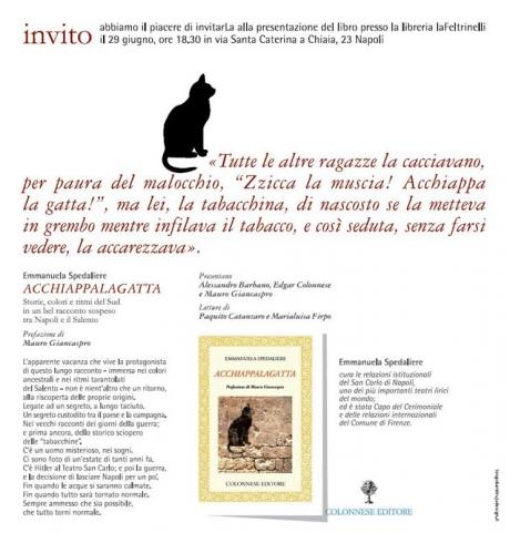 Presentazione del libro Acchiappalagatta di Emmanuela Spedaliere
