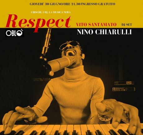 RESPECT//Nino Chiarulli & Vito Santamato dj set//OBLO' Bari